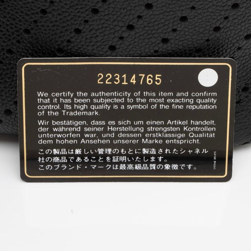 Chanel Perforated Caviar Leather CC Shopping Tote - Picture 13 of 13